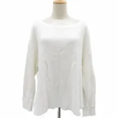 スピック&スパン Spick&Span ワッフルTシャツ カットソー 白 ホワイト ラウンドネック 長袖 無地 /MA11 ■GY70のサムネイル