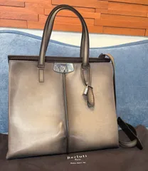 ★NA6402 定価80万超え！！ Berluti ベルルッティ ルティ38 レザートートバッグのサムネイル