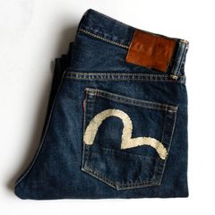 メンズ エヴィス EVISU カモメ総柄 模様 デニム LOT5500 希少