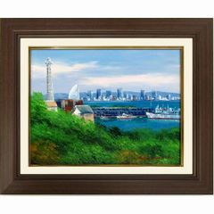 絵画・額縁・油絵・小林幸三・神戸港・F6号・ポートタワー
