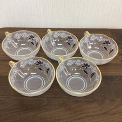 桂由美　ガラス　ティーカップ　5客セット