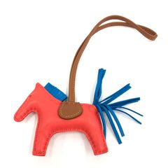 HERMES エルメス バッグチャーム ロデオPM ピンク系 ブラウン系 ブルー