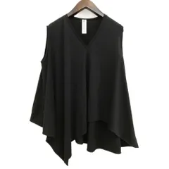 ナゴンスタンス nagonstans アシンメトリー オーバーシルエット 変形 ノースリーブ カットソー 美品 38 ブラックのサムネイル
