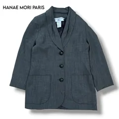 【HANAE MORI PARIS】高級フランス製 ウール テーラードジャケットのサムネイル