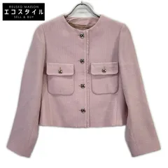 ANAYI　アナイ　24AW ピンク ウールプリペラノーカラージャケット　36のサムネイル