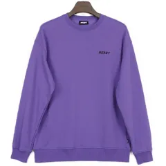 NERDY ユニセックス オーバーサイズ PURPLE パープル スウェット Mのサムネイル