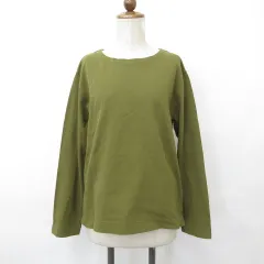 マーガレットハウエル MHL. カットソー Tシャツ 長袖 クルーネック コットン 緑 グリーン Ⅱのサムネイル