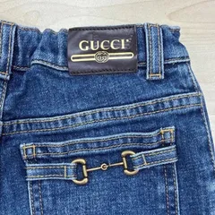 【グッチ GUCCI】キッズ 美品！ジーンズ ホースビットモチーフデニム 85-90 (18-24M) インディゴのサムネイル