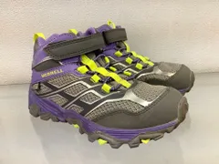 子供用トレッキングシューズMERRELLメレルハイカット防水シューズ159191グレー/パープル18cmのサムネイル