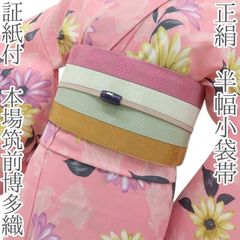 六花-RIKKA- 正絹 証紙付 本場筑前博多織❀花鳥の声を織り込んで、彩り