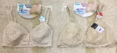 フロントホックで楽々脱着！ゆったりフィット！お洒落なレース使いブラ(画像から)1個のサムネイル
