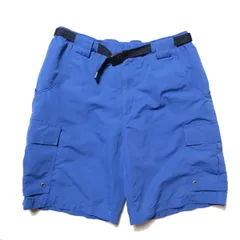 00's ランズエンド ナイロン アウトドア ショーツ (M) 青系 ショートパンツ スイムショーツ 00年代 旧タグ オールド LANDS'END アメリカ古着 USED ビンテージ ヴィンテージのサムネイル