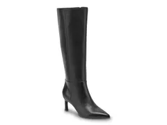 マークフィッシャー レディース シューズ ブーツ・レインブーツ Marc Fisher Lucinda Boot Black Leather ブラックのサムネイル