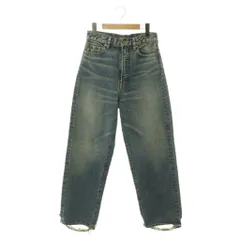 アンスクリア INSCRIRE Denim Baggy Pants デニムパンツ ジーンズ バギー ダメージ加工 28インディゴ ID-PT26 /HS ■OS ■SHのサムネイル