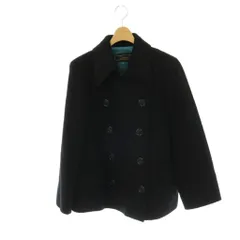 レリアン Leilian ウールアンゴラ混ダブルジャケットコート ステンカラー 総裏地 カシミヤ混 13+ ブラック /DO ■OSのサムネイル