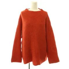 クラネ CLANE BOAT NECK ALPACA OVER KNIT TOPS ニット セーター ボートネック アルパカ オーバー 長袖 2 赤 レッド /HS ■OSのサムネイル