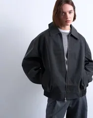 トップショップ レディース アウター ジャケット・ブルゾン キルティング スエード ジャケット Topshop faux suede super oversized quilted lined bomのサムネイル