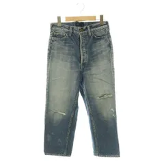 マディソンブルー MADISONBLUE CRASHED SAROUEL PT DENIM デニムパンツ ジーンズ テーパード ボタンフライ 000 インディゴ /HK ■OS ■SHのサムネイル