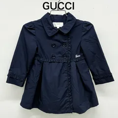 【グッチ GUCCI】キッズ アウター 薄手コート 長袖 80〜85(12/18m) ネイビー ⭐︎のサムネイル