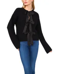 テッドベーカー レディース アウター カーディガン クルーネック セーター Ted Baker Faren Crewneck Cardigan Sweaterich Black ブラックのサムネイル