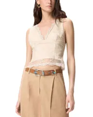 ピンコ レディース トップス シャツ ノースリーブ PINKO Janessa Sleeveless Top C03のサムネイル