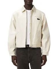 オールセインツ メンズ アウター ジャケット・ブルゾン リラックスフィット ALLSAINTS Korey Relaxed Fit Jacket Pebble White ホワイトのサムネイル
