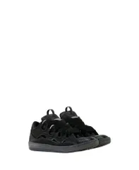 ランバン メンズ シューズ スニーカー サテン Lanvin Unisex Curb Sneakers In Satin Black ブラックのサムネイル