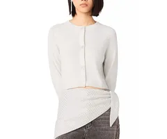 マージュ レディース アウター カーディガン ウール Maje Bow Jewelry Button Wool Cardigan Ecru エクリュのサムネイル