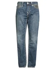 トゥルーレリジョン メンズ ボトムス デニムパンツ ストレートレッグ TRUE RELIGION Blue ブルーのサムネイル