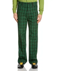マルニ メンズ ボトムス カジュアルパンツ Marni Plaid Trousers Garden Green グリーンのサムネイル