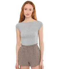 フリーピープル レディース トップス シャツ Free People Soft Seamless Modal Tee Heather Grey グレーのサムネイル