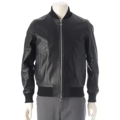 チンクアンタ 24AW ラムナッパレザー 革 ボンバー ジップアップ ジャケット ブラック 44【中古】のサムネイル