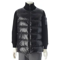 モンクレール 2022 CARDIGAN TRICOT ウール×ナイロン ジャケット ブルゾン H20939B00026 ブラック L【中古】のサムネイル