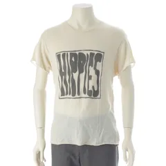 ジ エルダー ステイツマン GREG CHAIT カシミヤ シルク HIPPES 半袖 クルーネック ニット トップス オフホワイト マルチカラー M【中古】のサムネイル
