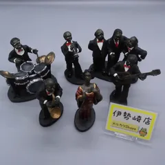 ♢ ジャズバンド フィギュア 6個8体 セット 置物 インテリア ジャズ
