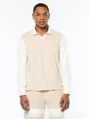 セルジオタッキーニ メンズ トップス ポロシャツ Sergio Tacchini Alvar Long Sleeve Polo Fogのサムネイル