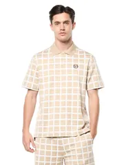 セルジオタッキーニ メンズ トップス ポロシャツ Sergio Tacchini Damarindo Check Polo Humus チェックのサムネイル