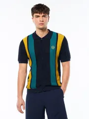 セルジオタッキーニ メンズ トップス ポロシャツ ニット Sergio Tacchini Montell Knit Polo Maritime Blue ブルーのサムネイル