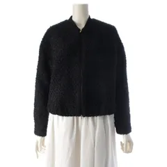 ドゥロワー 24SS RESORT1 ファンシーツイード ジップアップ ブルゾン ジャケット アウター 6522-299-0865 ブラック 36【中古】のサムネイル