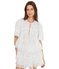 オールセインツ レディース トップス シャツ Allsaints Lillith Top Dove White ホワイトのサムネイル