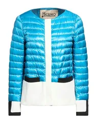 ヘルノ レディース アウター ジャケット・ブルゾン パファージャケット HERNO Turquoise Blue ブルーのサムネイル
