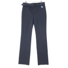 プラダ 19SS スラックス ベルト付き パンツ UP0039 ネイビー 50【中古】のサムネイル