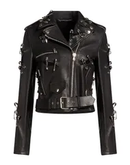 モスキーノ レディース アウター ジャケット・ブルゾン MOSCHINO Black ブラックのサムネイル