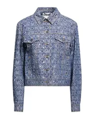 モスキーノ レディース アウター ジャケット・ブルゾン デニムブルゾン MOSCHINO Blue ブルーのサムネイル
