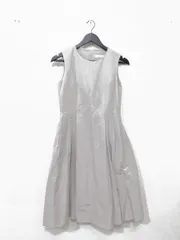 jolie mignon ジョリーミニョン グログランタフタ エレガントタック ワンピース size36(M)/ベージュ ■■◎レディースのサムネイル
