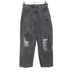 ジバンシー コットンデニム ダメージ加工 スリット スカート ボトムス ブラック 36【中古】のサムネイル