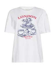 ラグアンドボーン レディース トップス Tシャツ RAG BONE White ホワイトのサムネイル
