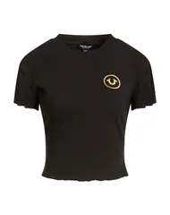 トゥルーレリジョン レディース トップス Tシャツ TRUE RELIGION Black ブラックのサムネイル