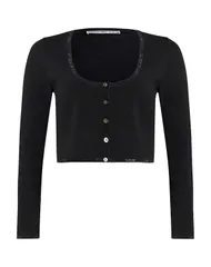 アレキサンダーワン レディース アウター カーディガン ALEXANDERWANGT Black ブラックのサムネイル