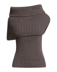 リックオウエンス レディース アウター カーディガン カシミヤニット RICK OWENS Taupe トープのサムネイル